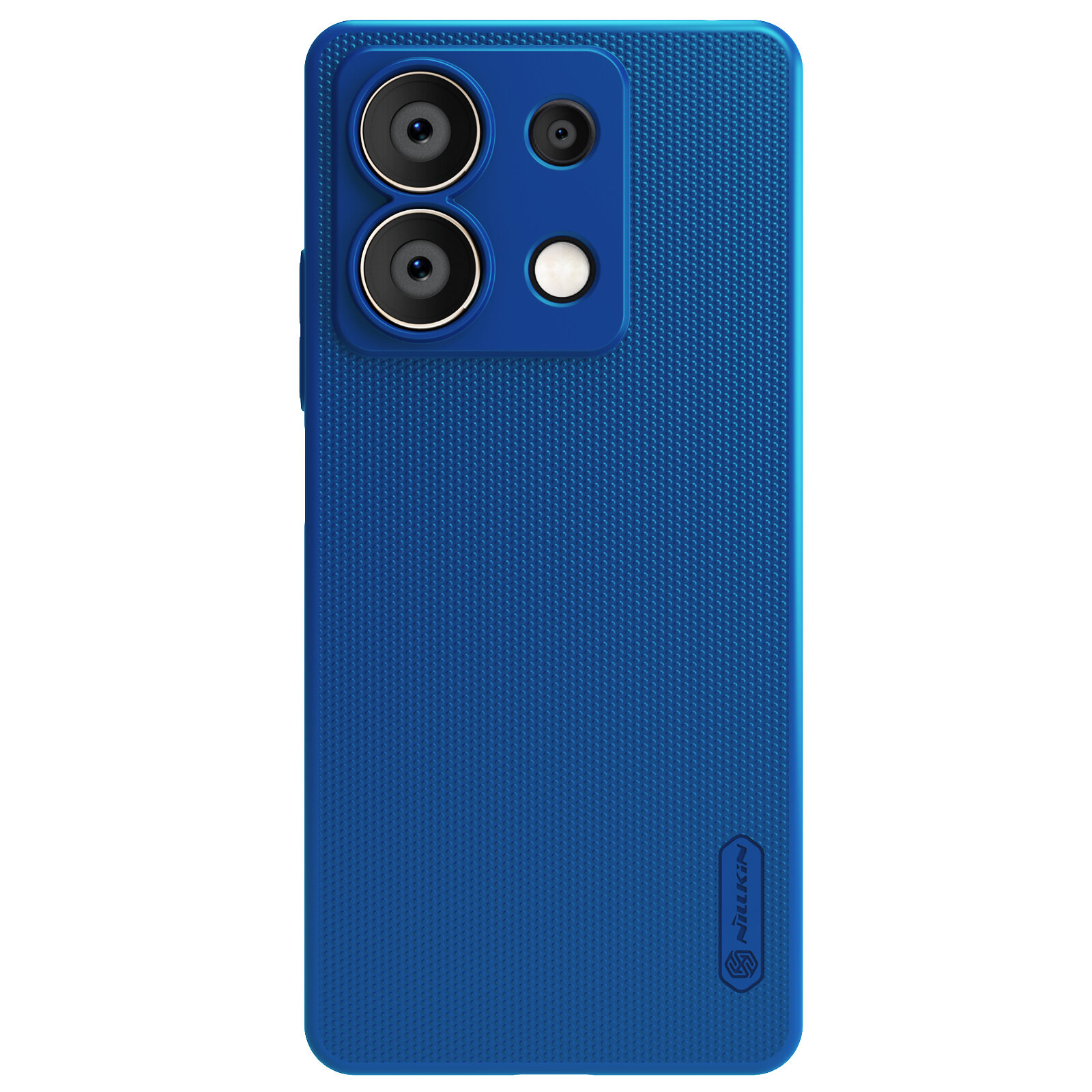 фото Тонкий жесткий чехол синего цвета (Peacock Blue) от Nillkin для Xiaomi Redmi Note 13 5G, серия Super Frosted Shield