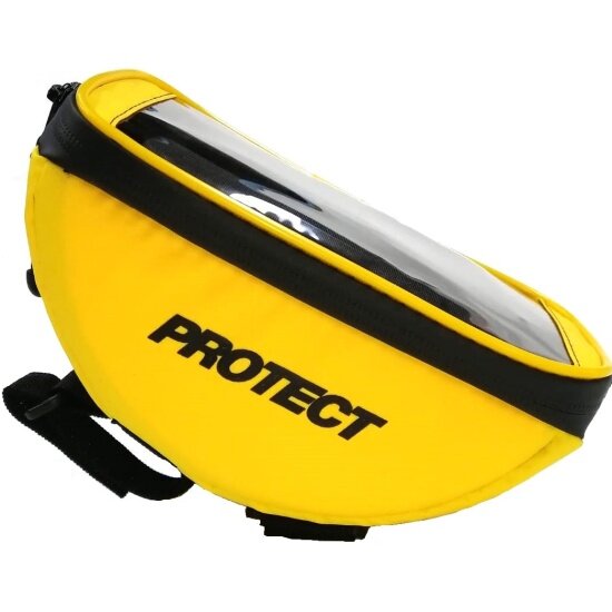 Велосумка на вынос руля Protect Sport Protect с отделением для смартфона 18,5х10х9 см, желтый