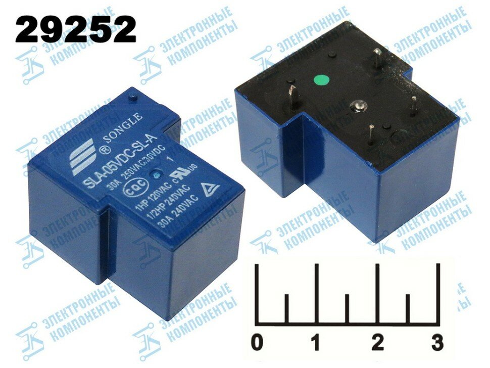 Реле =5V 30A/250V SLA-05VDC-SL-A