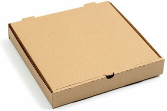Коробка для пиццы, крафтовая, 25 x 25 x 4 см, 10 шт.