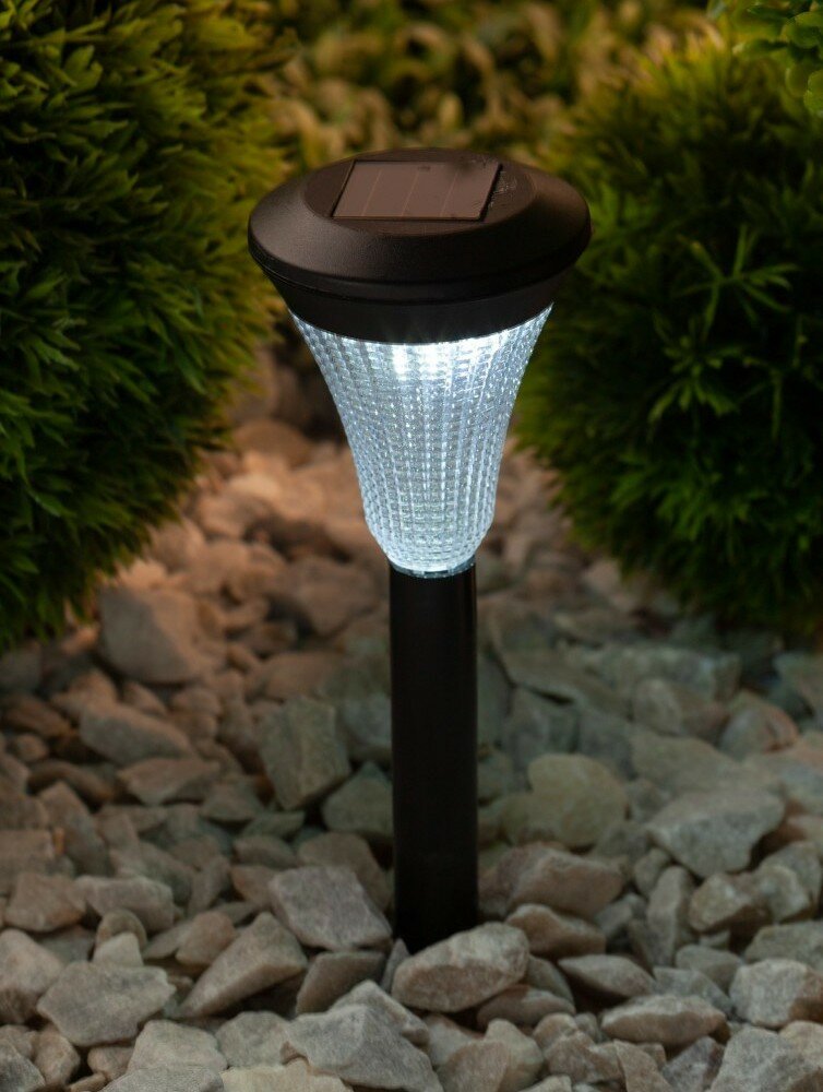 ЭРА SL-PL31 Садовый светильник на солнечной батарее пластик черный 31 см Б0007507 (50 шт.)