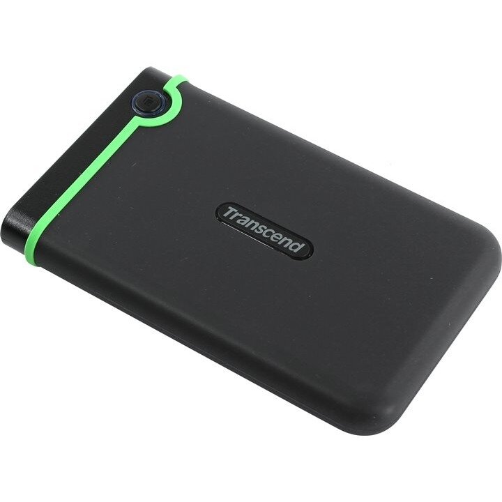 Transcend Portable HDD 2Tb StoreJet TS2TSJ25M3S USB 3.0 2.5" black-green
