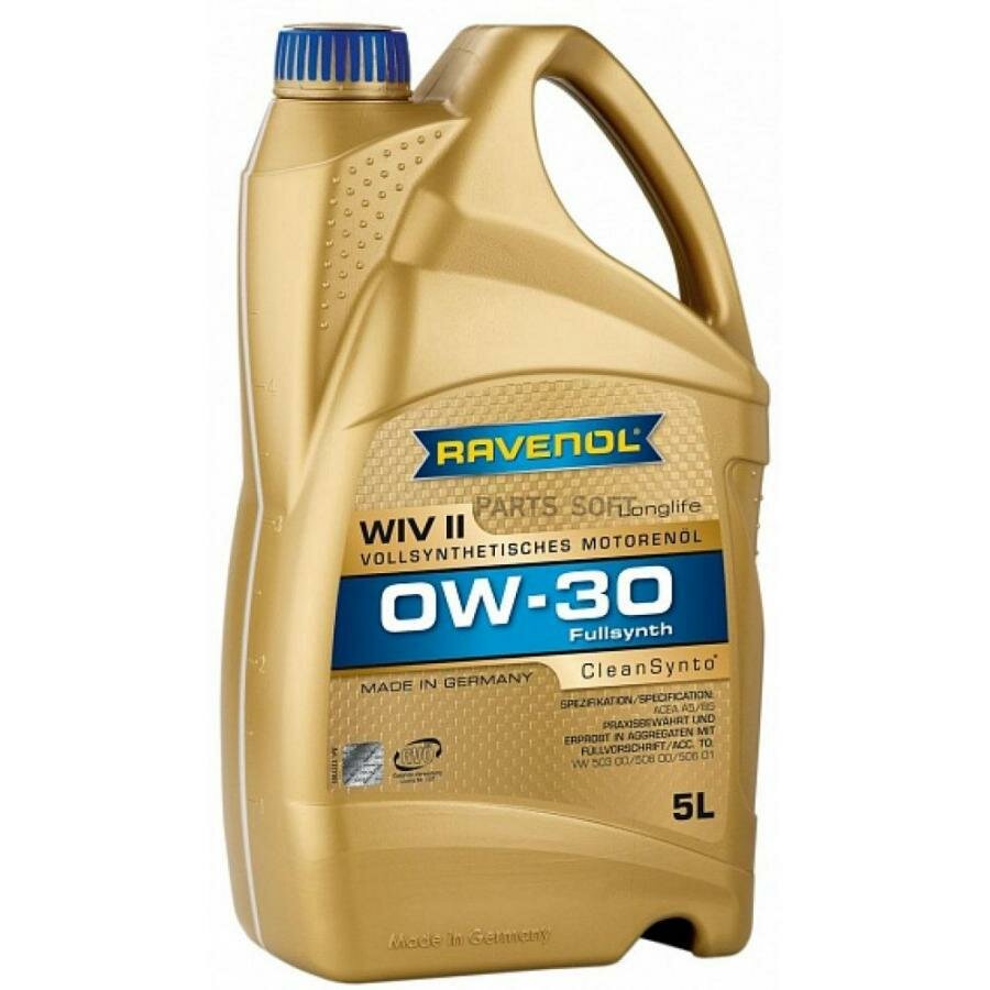 RAVENOL 4014835718456 Масо моторное WIV II SAE 0W-30 (5)