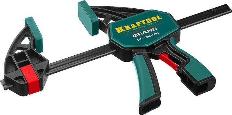 Струбцина пистолетная KRAFTOOL "EcoKraft" GP-150/85 ручная пластиковый корпус 150/85 мм