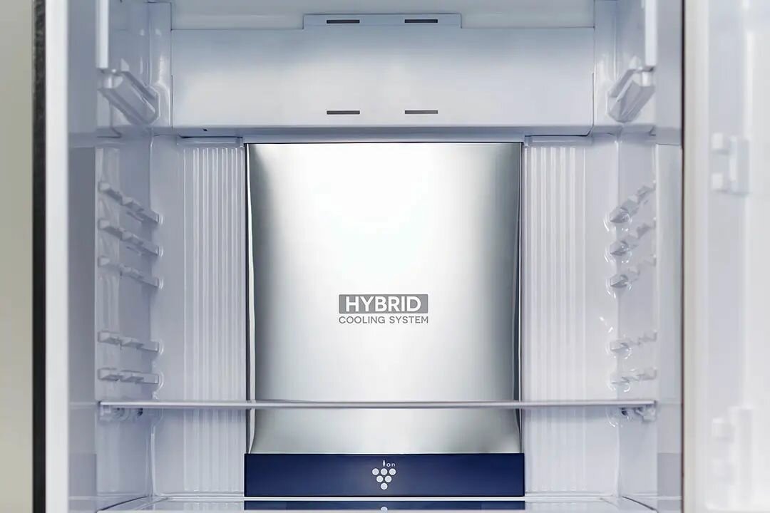 Холодильник с верхней морозильной камерой Широкий Sharp - фото №8