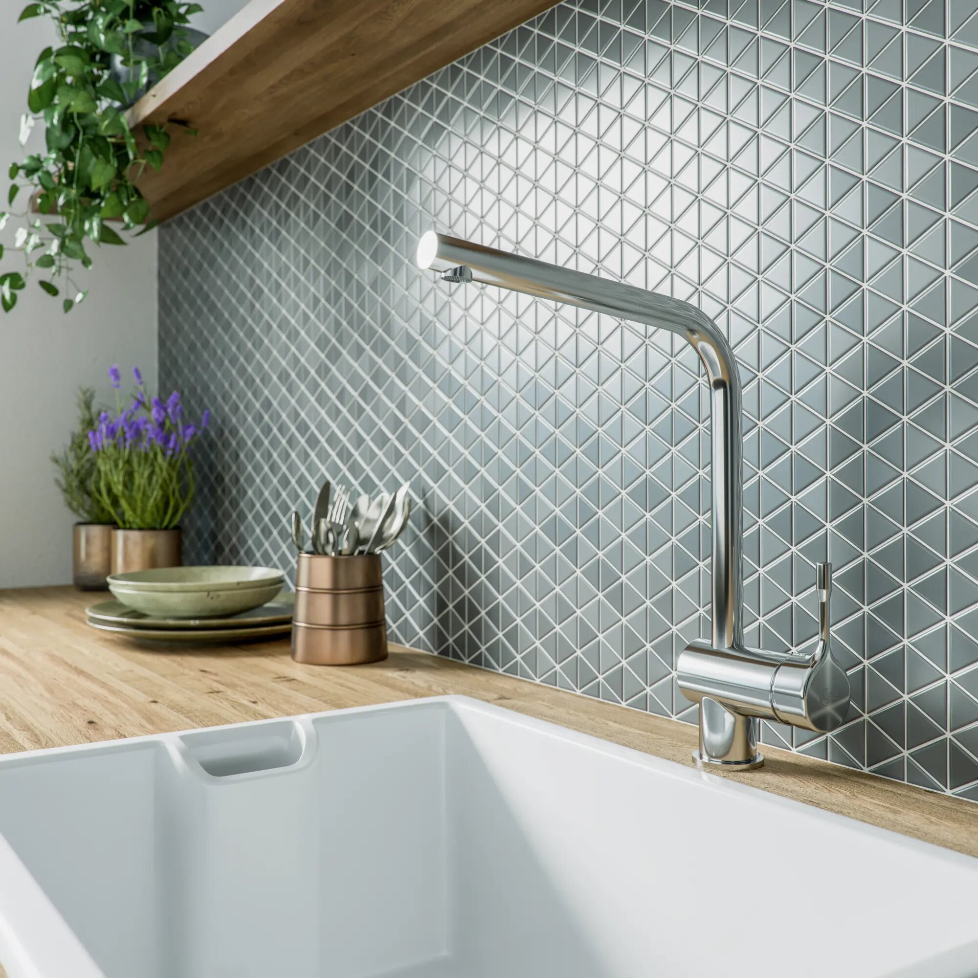 фото Смеситель кухонный Ideal Standard Ceralook высота 34.8 см цвет хром