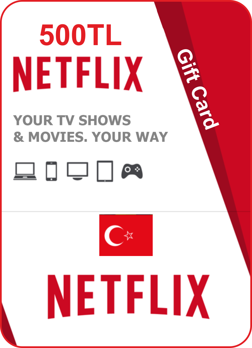 Подарочная карта Netflix на турецкий аккаунт 100 TL (TRY) / Код активации Нетфликс / Gift Card (Турция)