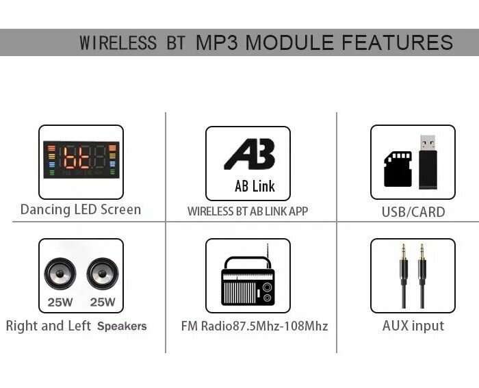 Модуль с Bluetooth 5.0 JQ-D002BT с усилителем