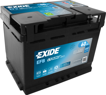 Автомобильный аккумулятор Exide Start-Stop EFB EL600 242х175х190