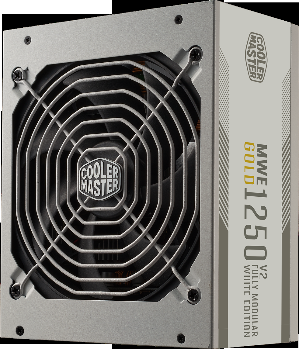 Блок питания Cooler Master 1250 Ватт/ MWE Gold V2, FM 1250W ATX3.0 A/EU-White, EPS12V, APFC, 24 pin, 4+4 pin, 8 pin CPU, 12 SATA, 6+2 pin x8 PCI-E