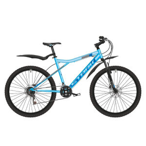 Горный (MTB) велосипед STARK Slash 26.1 D насыщенный синий/горчичный 16" HQ-0009968
