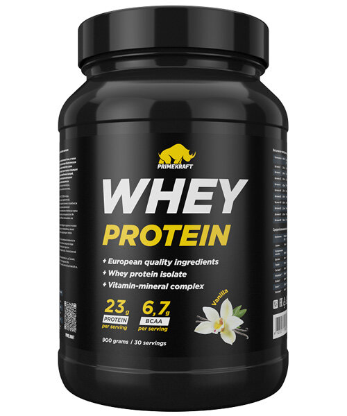 Whey Protein (банка) Prime Kraft 900 г (Ваниль)