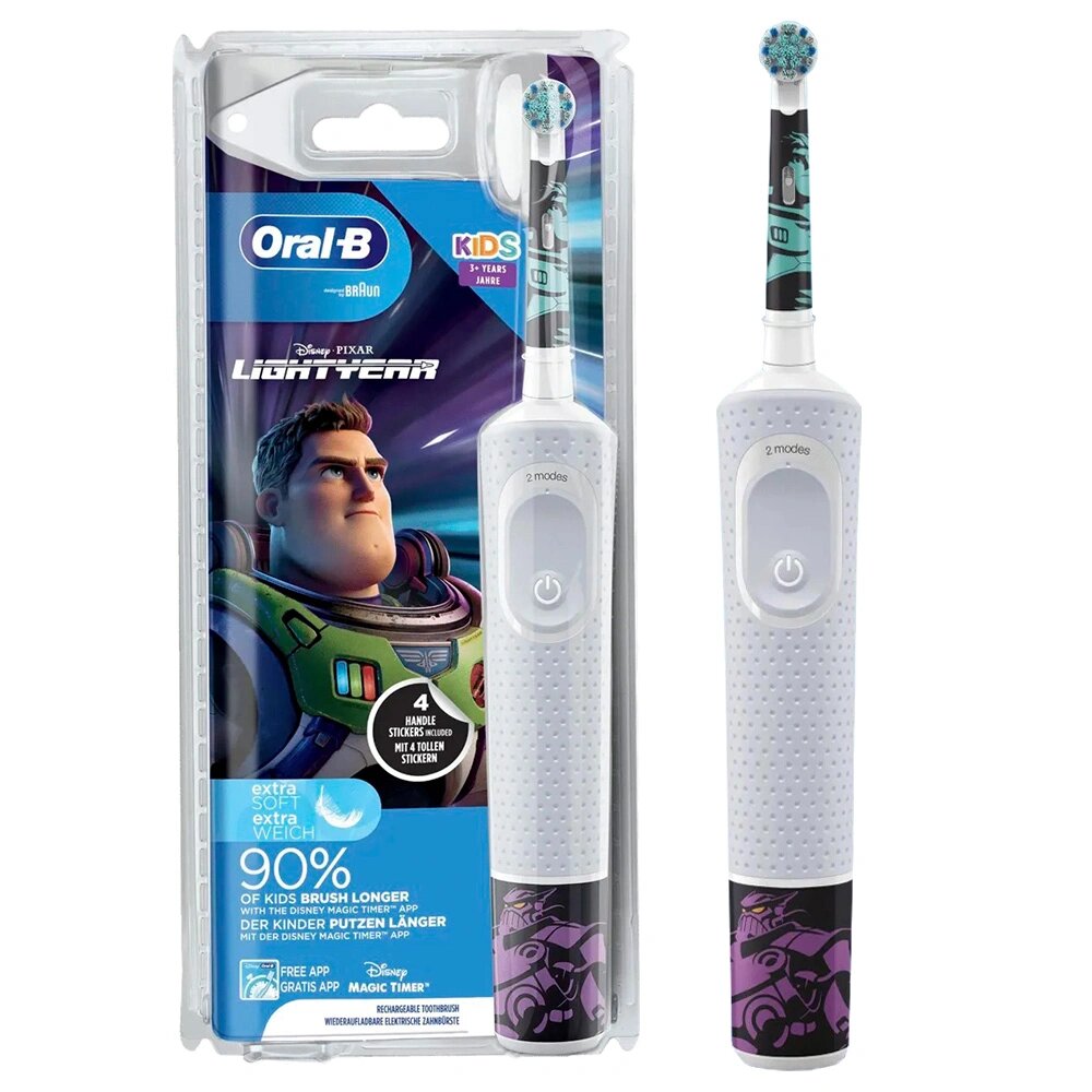 Электрическая зубная щетка Oral-B D100.413 Kids Lightyear