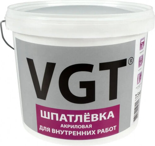 Шпатлевка для внутренних работ Vgt  акриловая 75 кг