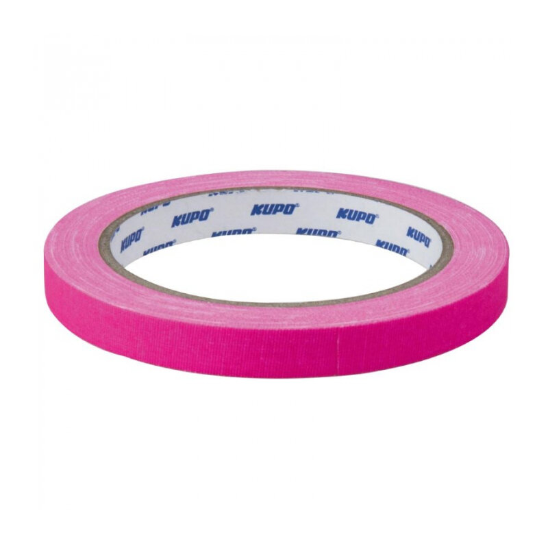 фото KUPO CSS-1215PK Cloth Spike Tape, pink 12mm*13,72m Скотч розовый