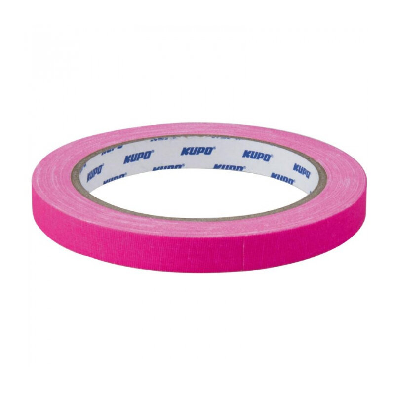 KUPO CSS-1215PK Cloth Spike Tape, pink 12mm*13,72m Скотч розовый