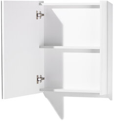 Зеркальный шкаф «Акваль Карина» 50 см. Белая
