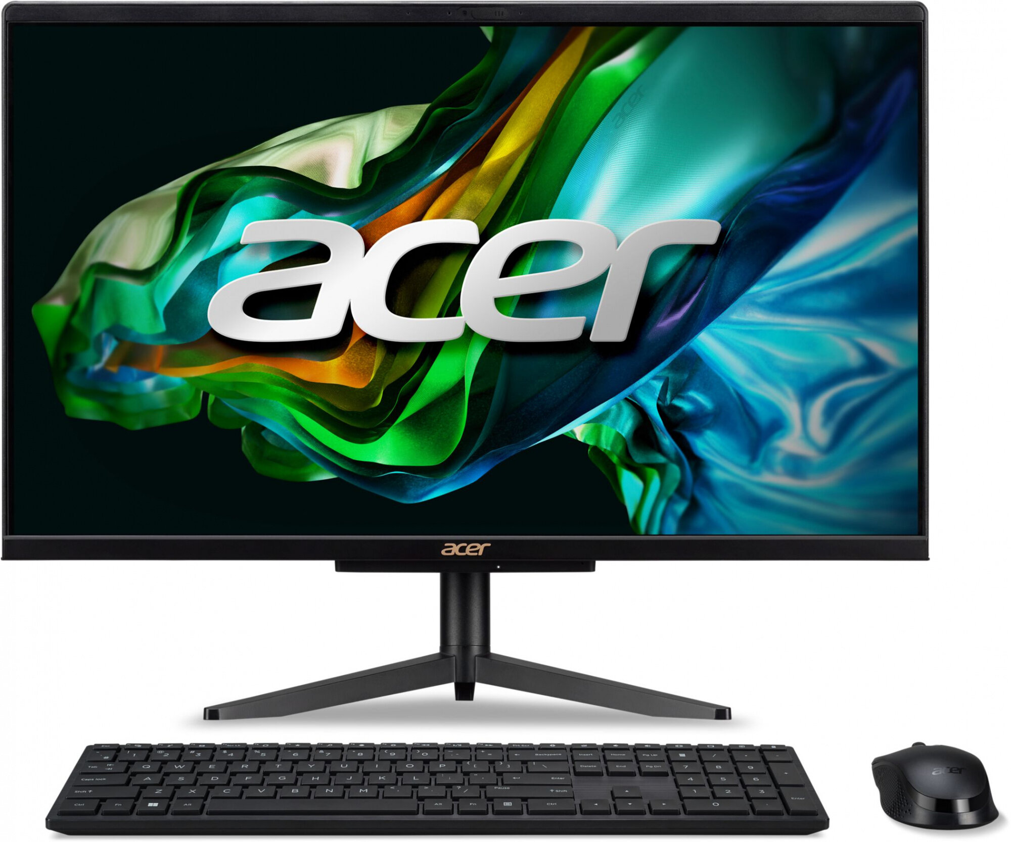 Acer Моноблок Acer Aspire C24-1610 23.8" Full HD i3 N305 (1.8) 8Gb SSD256Gb UHDG CR noOS WiFi BT 65W клавиатура мышь Cam черный 1920x1080