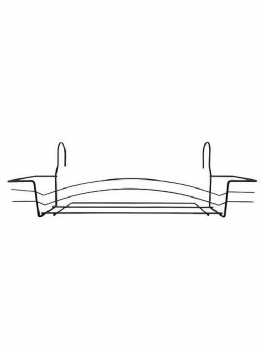 Корзина-крепление для балконного ящика неразборная 80 см (Набор 3 шт) + Керамзит (5-10 2л)