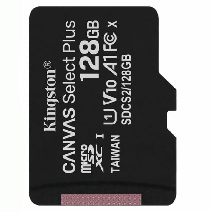 Карта памяти с адаптером 128GB microSD XC-I C10 Kingston с адаптером