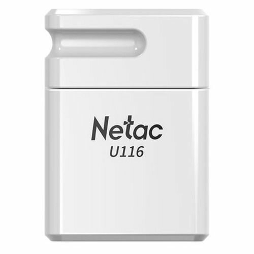 Флешка USB NETAC U116 8ГБ, USB2.0, белый [nt03u116n-008g-20wh]