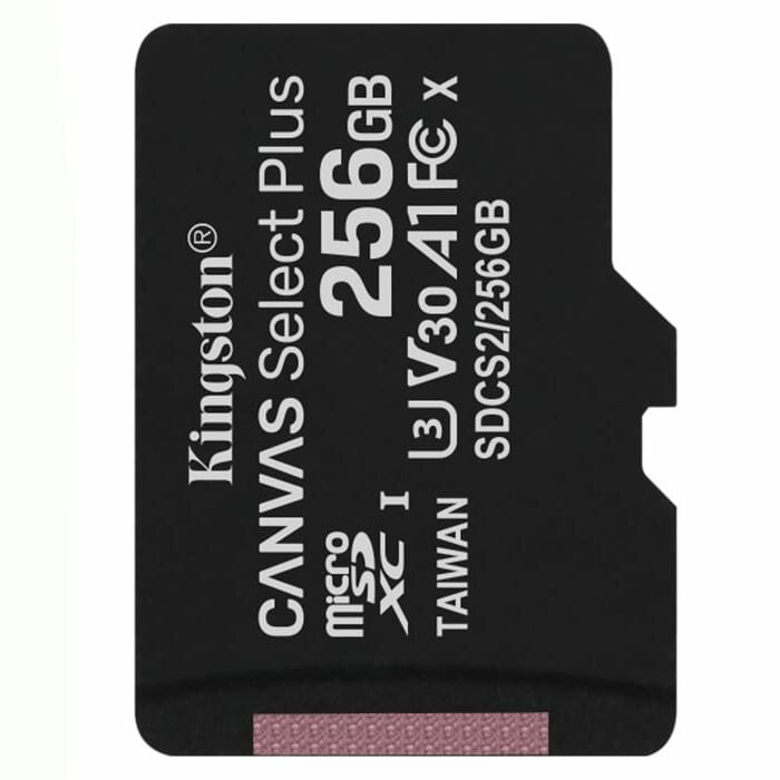 Карта памяти с адаптером 256GB microSD XC-I C10 Kingston с адаптером