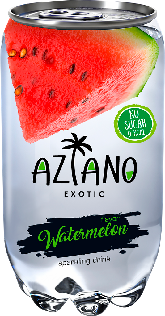 Напиток AZIANO Watermelon газированный, 0.35л