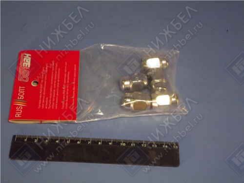 фото БелЗАН Гайка кол М12х1,5х27 (кл.19,хром,глух) (к-т 5шт)