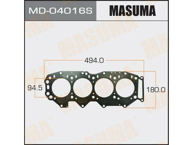 Прокладка Головки блока MASUMA, WL, пятислойная (металл-эластомер) Толщина 1,10 мм (1/10) MD04016S