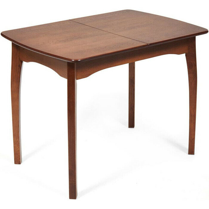 Обеденный стол TetChair Датская Caterina 130 см, белый, коричневый - фото №1