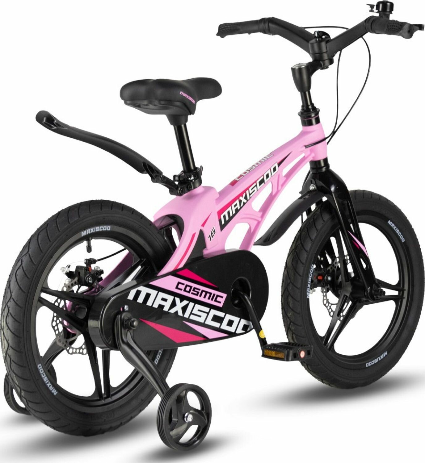 Велосипед Maxiscoo Cosmic Делюкс 16" (2024) (Велосипед Maxiscoo COSMIC Делюкс 16" (2024), Розовый Матовый, MSC-C1631D)