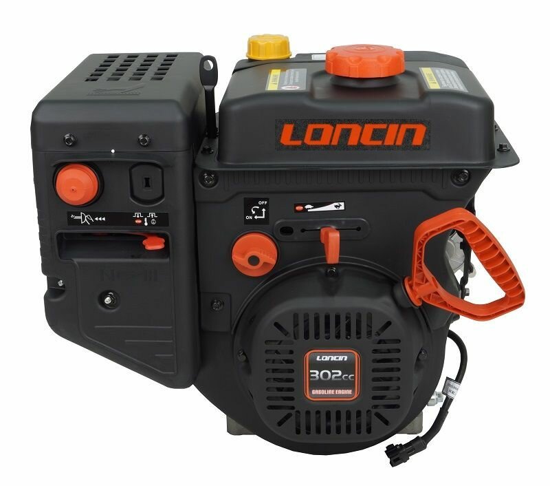 Двигатель бензиновый Loncin LC180FD(S) (A23 type) D25 (9.5л. с 302куб. см вал 25мм ручной и электрический старт)