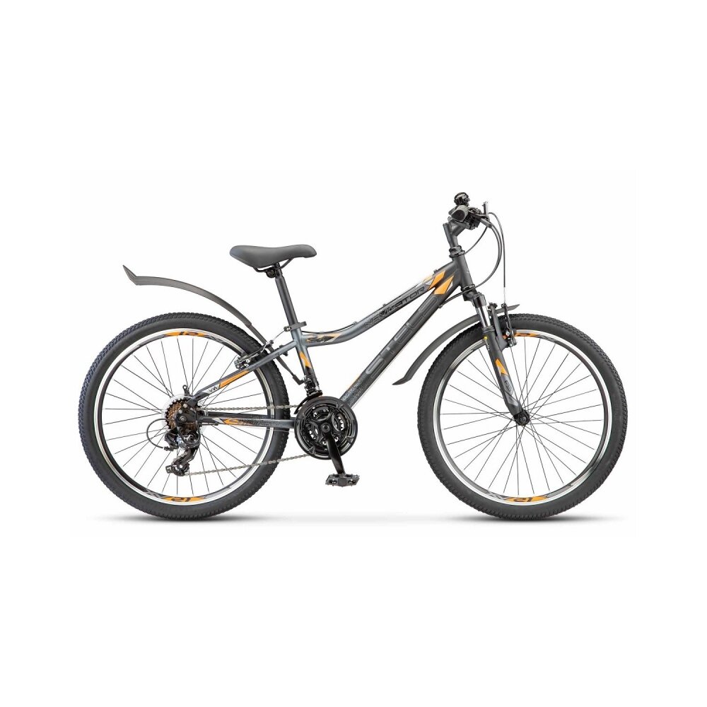 Велосипед для подростков STELS Navigator 410 V 24 21-sp V010 12" антрацитовый/черный