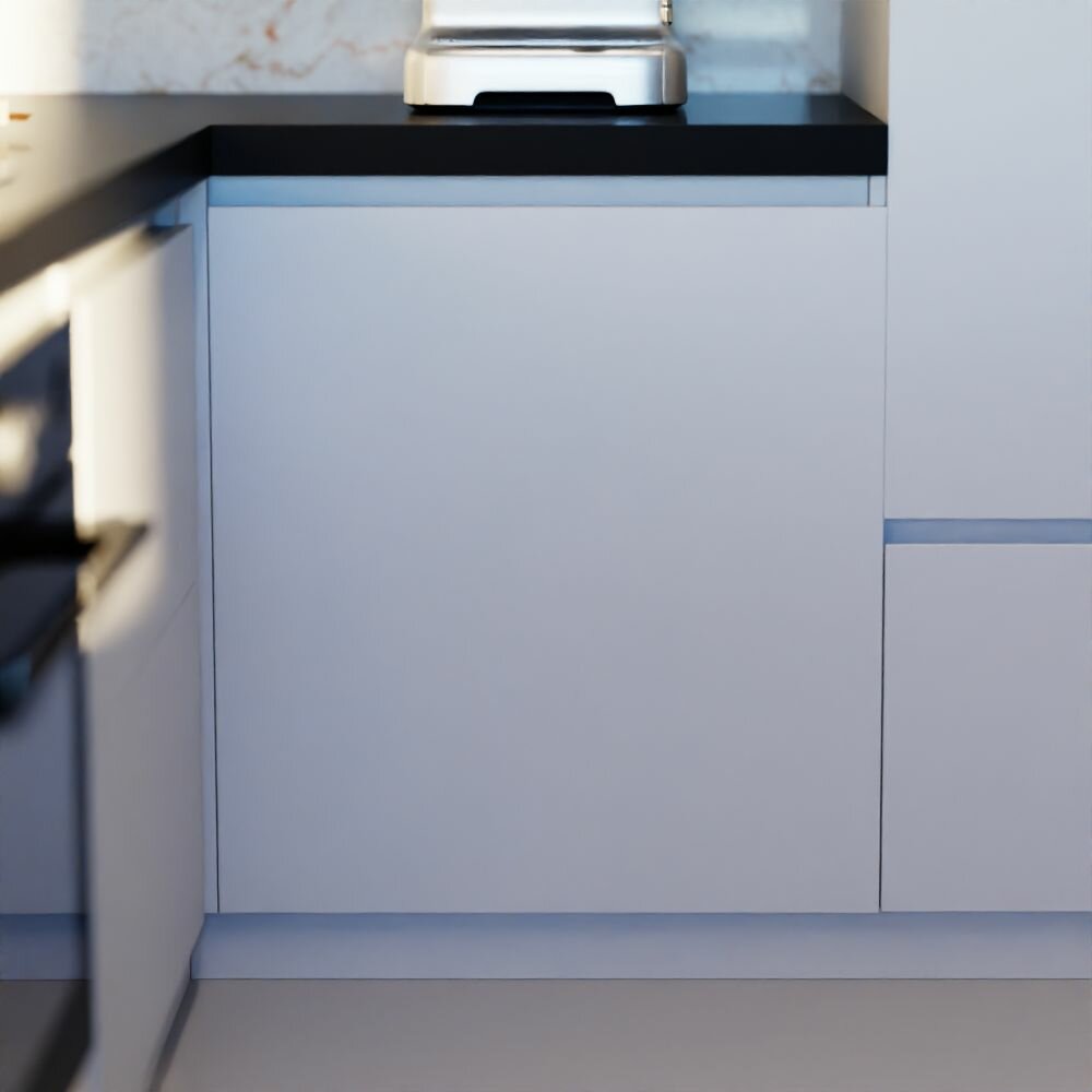 фото Модуль угловой напольный для кухни (шкаф для посуды), цвет: белый, без столешницы 82*51,5*120 см