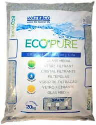 Песок стеклянный Waterco EcoPure, фракция 0.5-1.0 мм, мешок 20 кг, цена - за 1 мешок