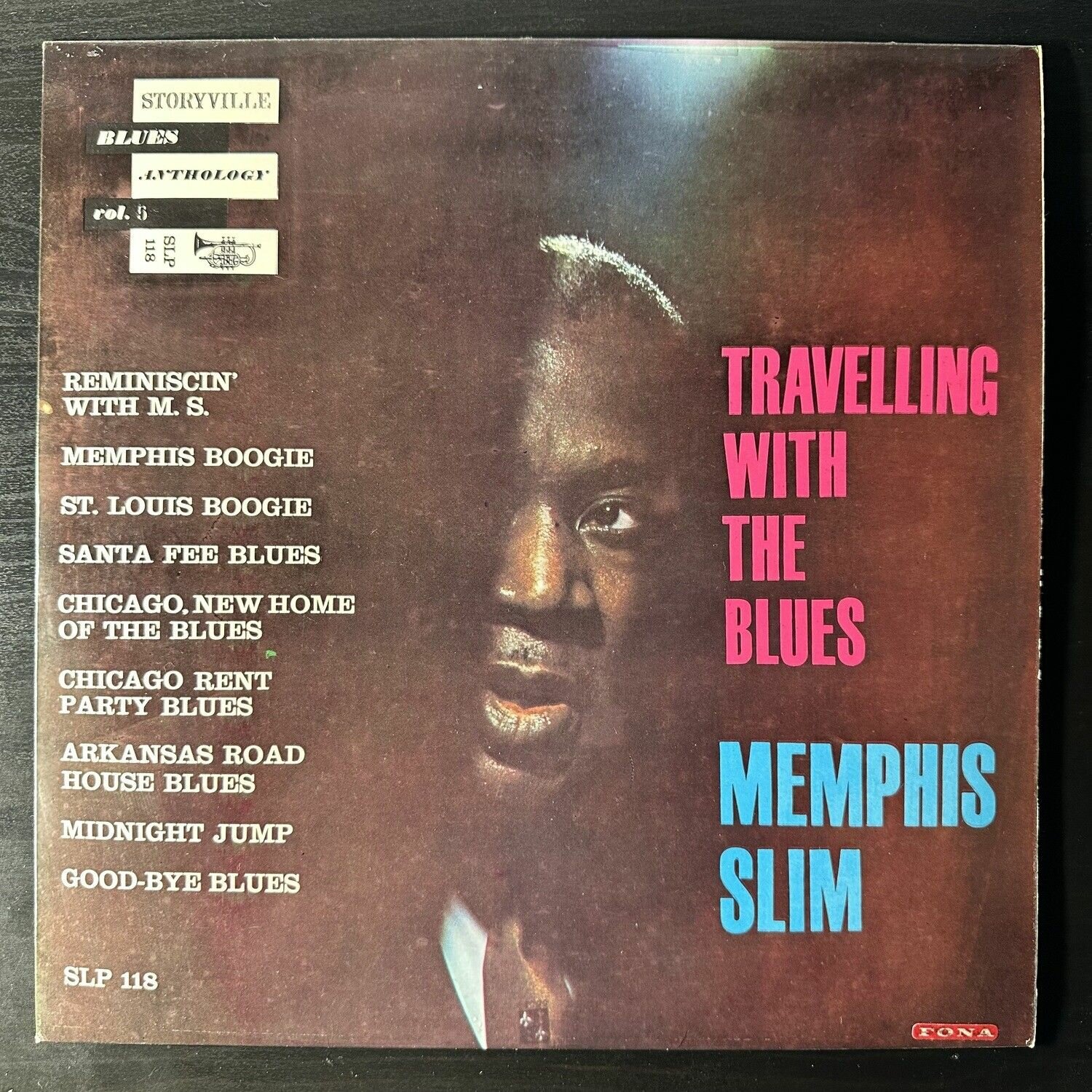 Виниловая пластинка Memphis Slim Travelling With The Blues (Дания 1960г.)