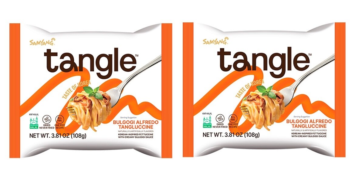 Лапша Samyang Фетучини быстрого приготовления со вкусом говядины в сливочно-сырном соусе , 2 шт по 108 г