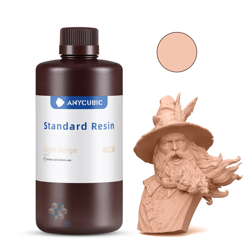 Фотополимерная смола Anycubic Basic Standart Colored UV Resin для 3D принтера 405нм Телесный (Skin) 1 литр