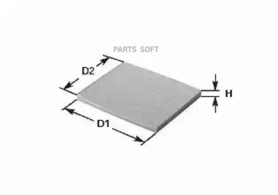 фото CLEAN FILTERS Фильтр салонный угольный