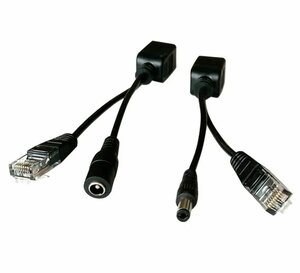 Инжектор Пассивный PoE / PoE сплиттер - комплект для IP видеокамеры