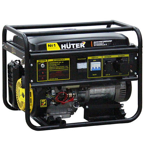Бензиновый генератор Huter DY9500LX-3 (8000 Вт)