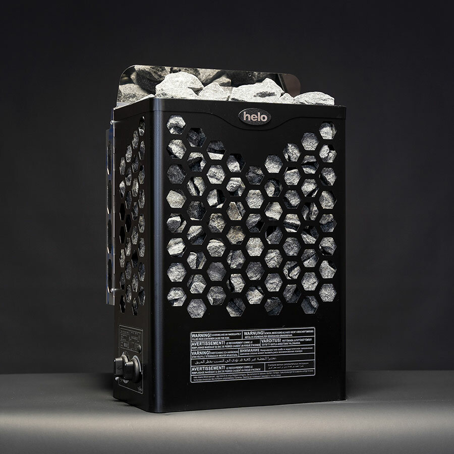 Электрическая печь Helo Hanko 60 STJ (с пультом, чёрная, арт. 000205) - фотография № 2