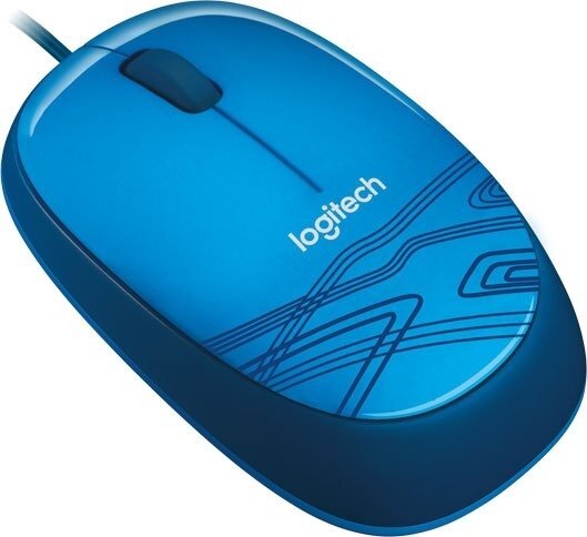 Мышь проводная Logitech M105 (910-003114) голубая