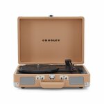 Виниловый проигрыватель Crosley Cruiser Plus [CR8005F-LT4] Light Tan c двухсторонним Bluetooth - изображение