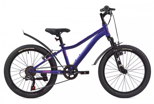 Rush Hour Велосипед 20" 6ск X 200 V-brake ST фиолетовый рама 11"