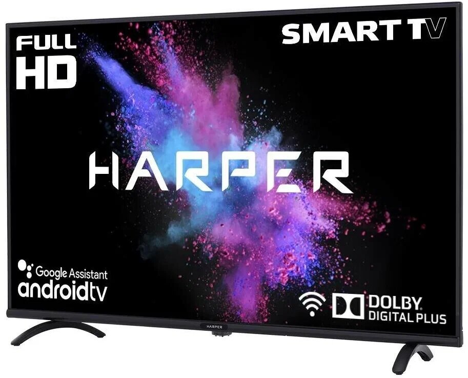 Телевизор HARPER 40F721TS SMART (Android TV) черный