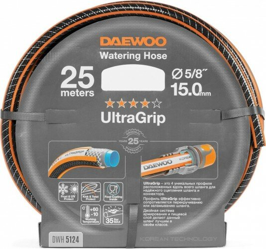 Шланг для полива DAEWOO UltraGrip 5/8" х 25 м