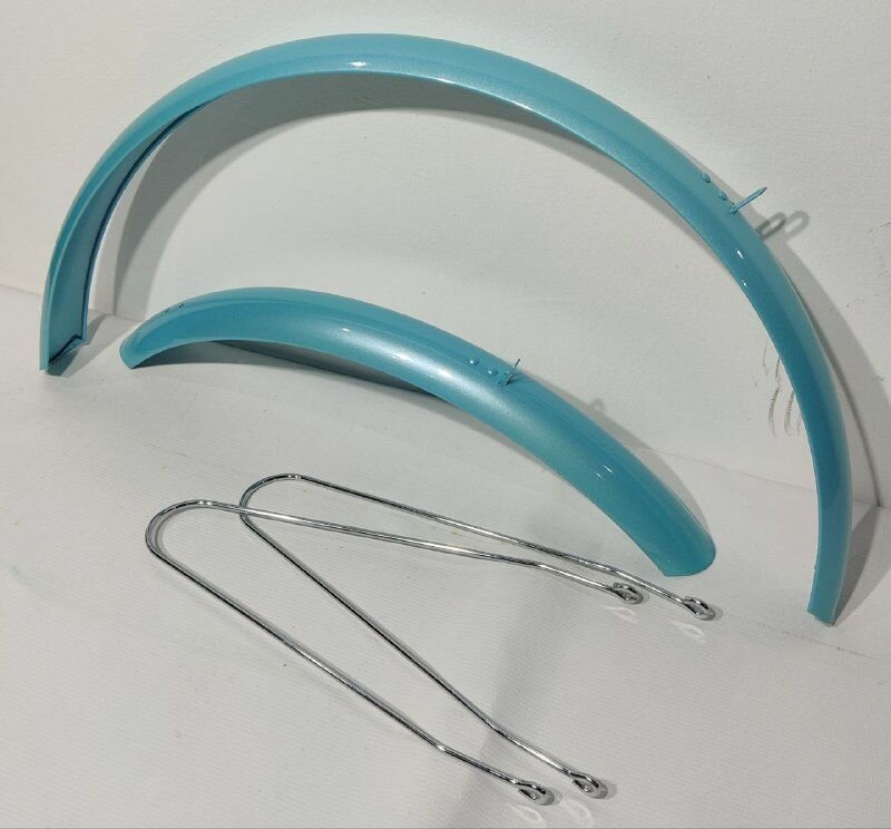 фото Крылья 24 для дорожного велосипеда без крепежа/бирюзовый