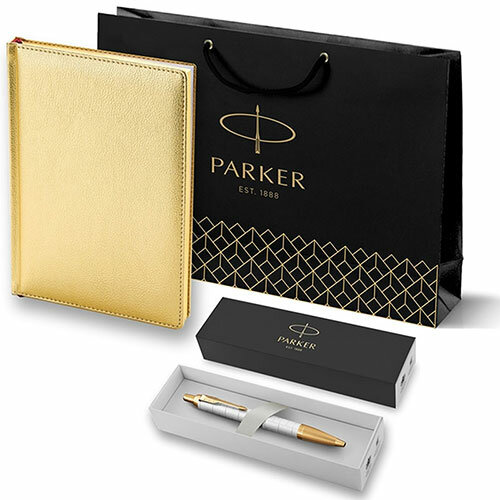 2143128_113643 Набор Parker (Паркер) IM Premium K318 Pearl GT из шариковой ручки и ежедневника недатированного