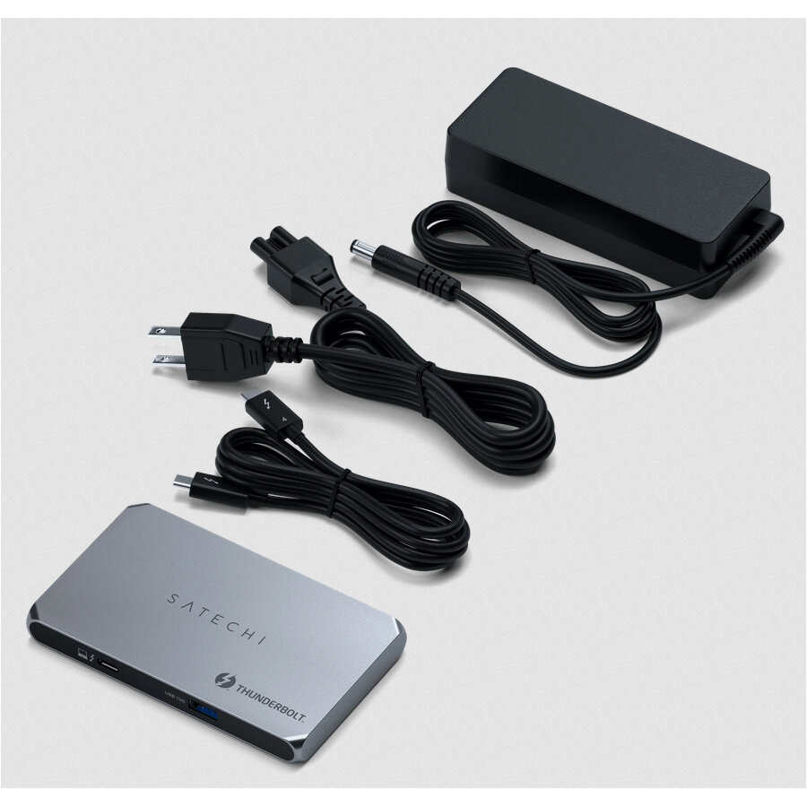 Разветвитель Satechi Thunderbolt 4 Slim Hub Pro - space gray - фото №5